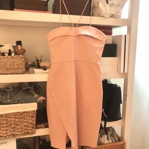 Nicholas pink bustier dress